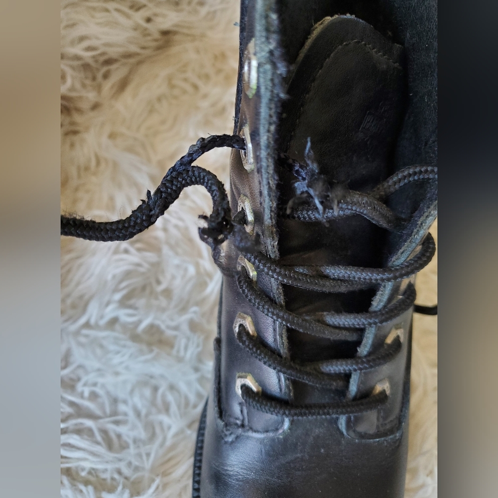 HARLEY DAVIDSON|WOMENS BLACK MOTORCYCLE BOOTS| SIZE 6.5 - Picture 7 of 12